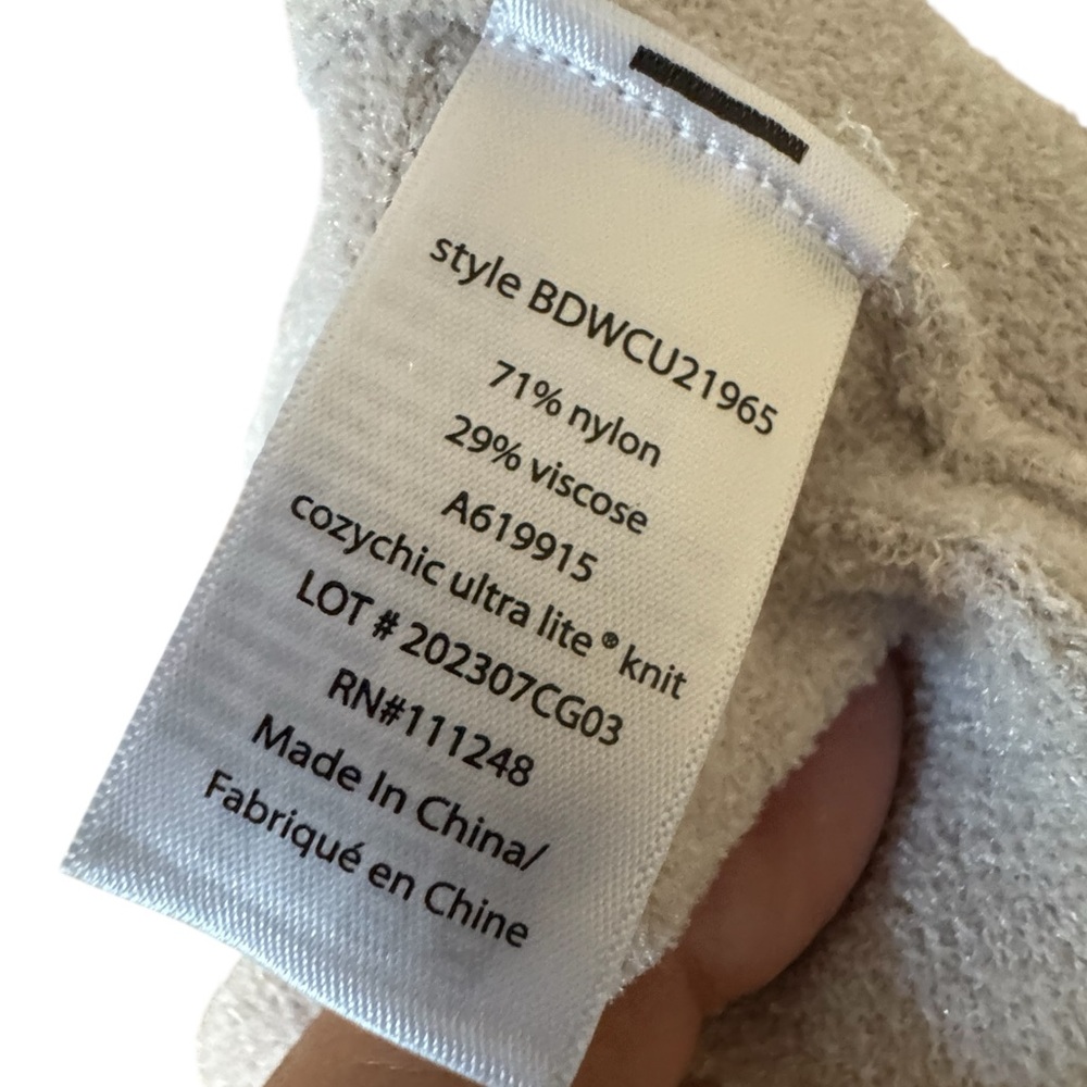 Barefoot Dreams CozyChic Ultra Lite Dream Robe NWOT Stone in Lge & 1X - Picture 4 of 4